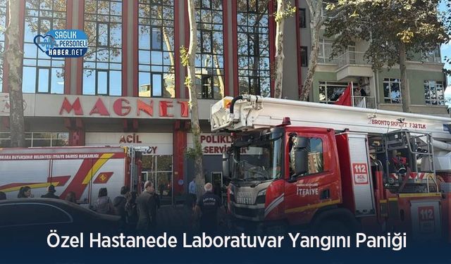 Özel Hastanede Laboratuvar Yangını Paniği