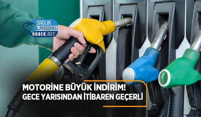 Motorine Büyük İndirim! Gece Yarısından İtibaren Geçerli