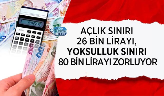 Açlık Sınırı 26 Bin Lirayı, Yoksulluk Sınırı 80 Bin Lirayı Zorluyor