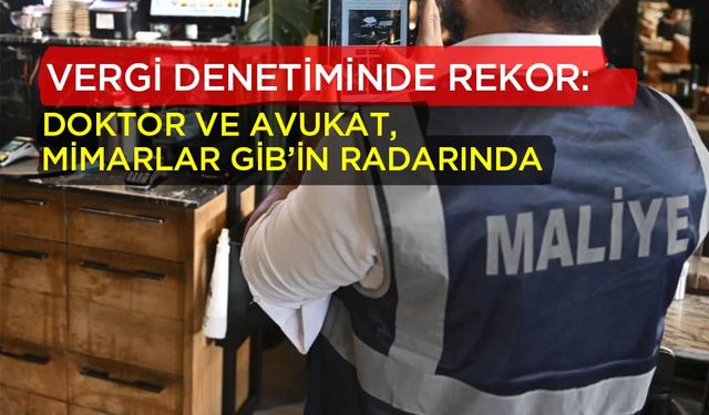 Vergi Denetiminde Rekor: Doktor ve Avukat, Mimarlar GİB’in Radarında
