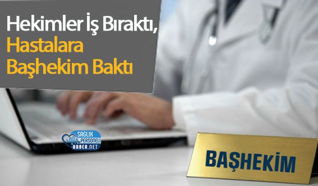 Hekimler İş Bıraktı, Hastalara Başhekim Baktı
