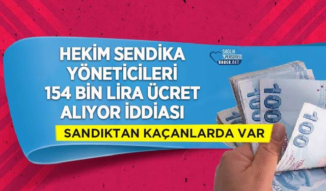 Hekim Sendika Yöneticileri 154 Bin Lira Ücret Alıyor İddiası: Sandıktan Kaçanlarda Var!