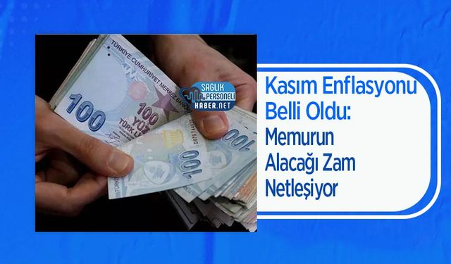 Kasım Enflasyonu Belli Oldu: Memurun Alacağı Zam Netleşiyor
