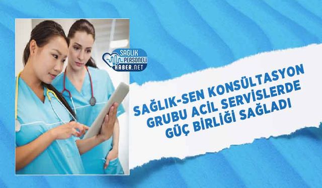 Sağlık-Sen Konsültasyon Grubu Acil Servislerde Güç Birliği Sağladı