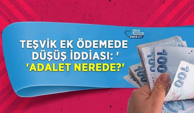Teşvik Ek Ödemede Düşüş İddiası: 'Adalet Nerede?'
