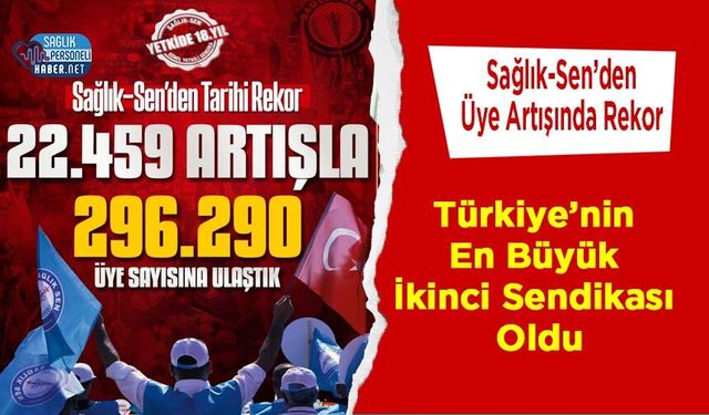 Sağlık-Sen’den Üye Artışında Rekor: Türkiye’nin En Büyük İkinci Sendikası Oldu