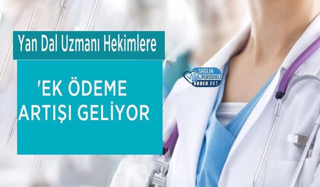 Yan Dal Uzmanı Hekimlere Ek Ödeme Artışı Geliyor
