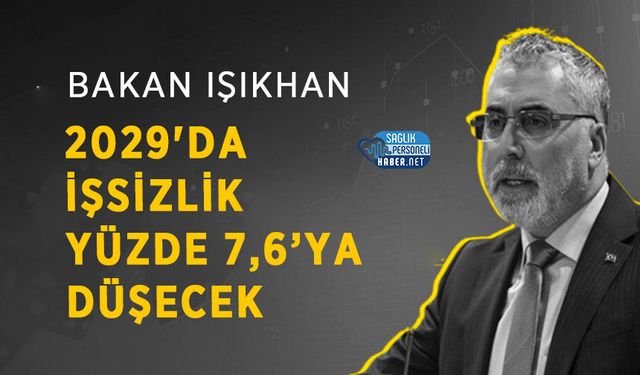 Bakan Işıkhan 2029'da İşsizlik Yüzde 7,6’ya Düşecek