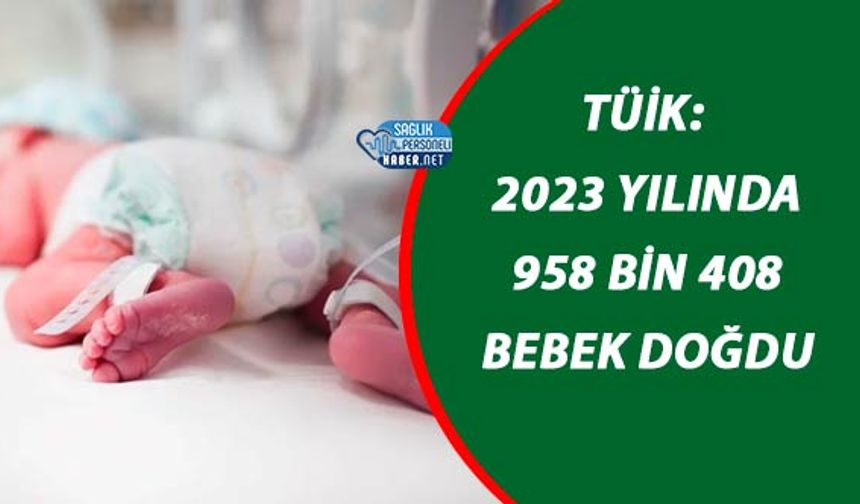 TÜİK: 2023 Yılında 958 Bin 408 Bebek Doğdu