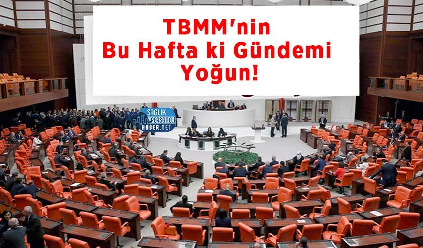 TBMM'nin Bu Hafta ki Gündemi Yoğun!