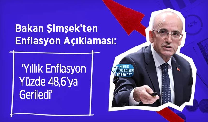 Bakan Şimşek’ten Enflasyon Açıklaması: ‘Yıllık Enflasyon Yüzde 48,6'ya Geriledi’