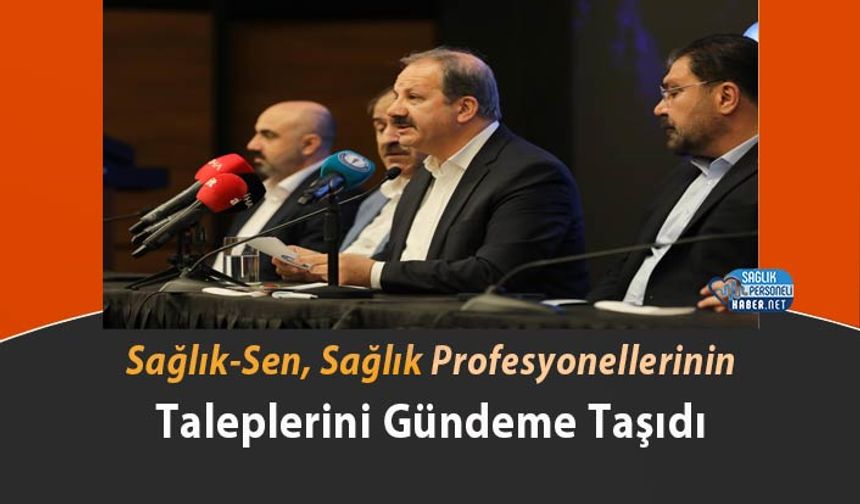 Sağlık-Sen, Sağlık Profesyonellerinin Taleplerini Gündeme Taşıdı