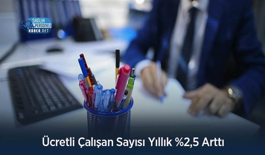 Ücretli Çalışan Sayısı Yıllık %2,5 Arttı