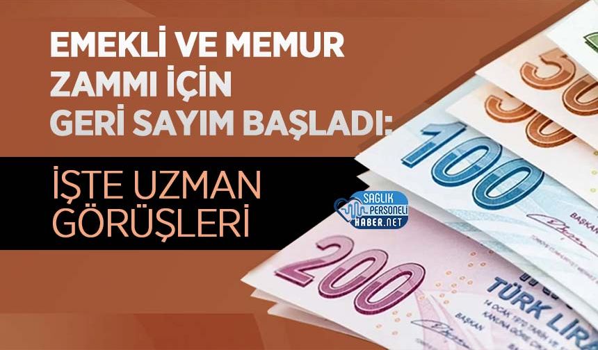 Emekli ve Memur Zammı İçin Geri Sayım Başladı: İşte Uzman Görüşleri