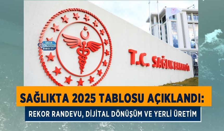 Sağlıkta 2025 Tablosu Açıklandı: Rekor Randevu, Dijital Dönüşüm ve Yerli Üretim