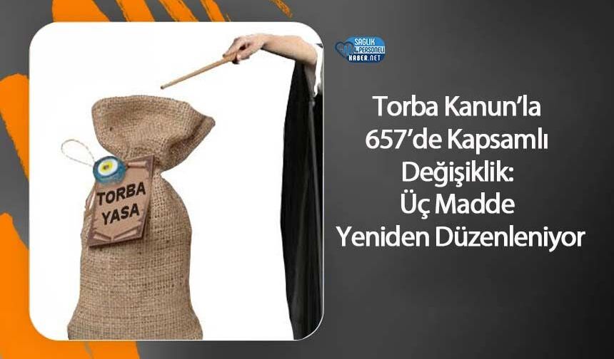 Torba Kanun’la 657’de Kapsamlı Değişiklik: Üç Madde Yeniden Düzenleniyor
