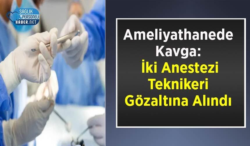 Ameliyathanede Kavga: İki Anestezi Teknikeri Gözaltına Alındı