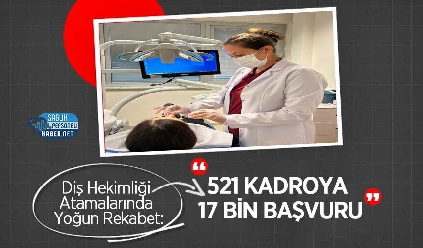 Diş Hekimliği Atamalarında Yoğun Rekabet: 521 Kadroya 17 Bin Başvuru