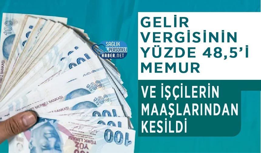 Gelir Vergisinin Yüzde 48,5’i Memur ve İşçilerin Maaşlarından Kesildi