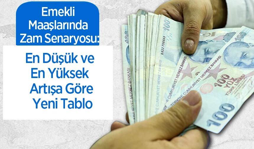 Emekli Maaşlarında Zam Senaryosu: En Düşük ve En Yüksek Artışa Göre Yeni Tablo