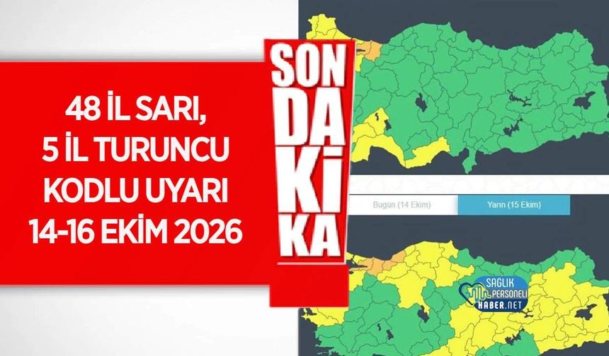 Bakan Çiftçi Açıkladı: 14-16 Ekim’de 48 İl Sarı, 5 İl Turuncu Uyarı