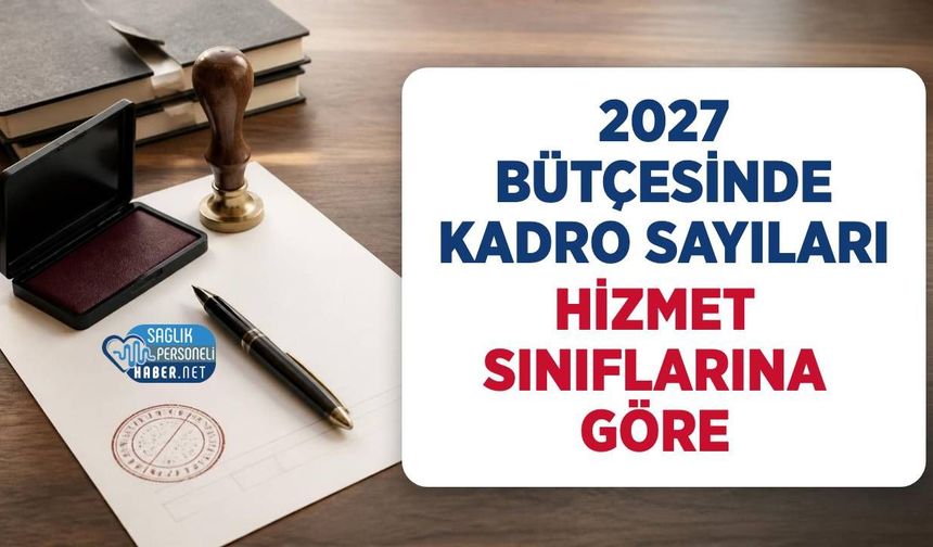2027 Bütçesinde Hizmet Sınıflarına Göre Kadro Sayıları