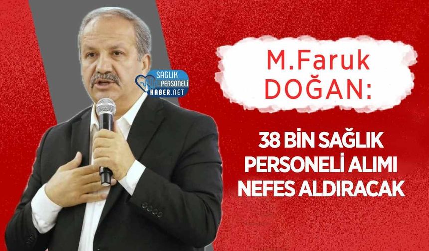 38 Bin Sağlık Personeli Alımına Sağlık-Sen'den İlk Yorum: 'Sahaya Nefes Aldıracak'