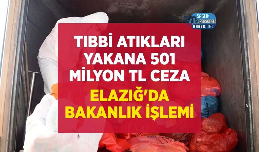 Tıbbi Atıkları Yakan Sağlık Kuruluşuna 501 Milyon TL Ceza
