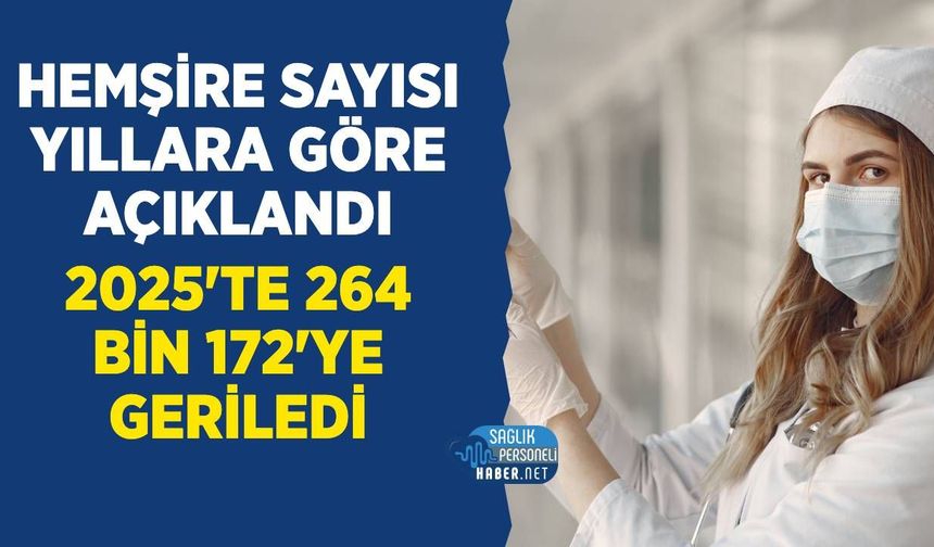 Hemşire Sayısı Yıllara Göre: 2016'da 151 Bin 728, 2025'te 264 Bin 172