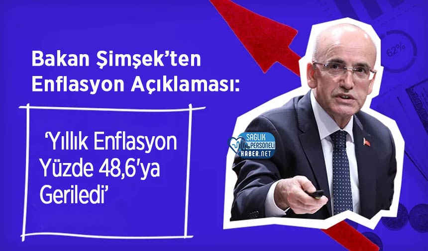 Bakan Şimşek’ten Enflasyon Açıklaması: ‘Yıllık Enflasyon Yüzde 48,6’ya Geriledi’