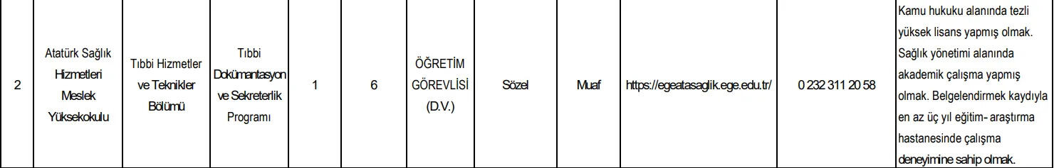 Ege Universitesi 1