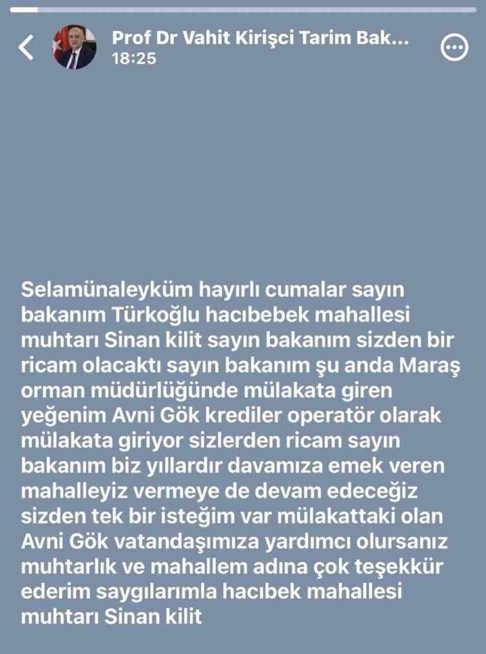 Eski Bakan Torpil 1