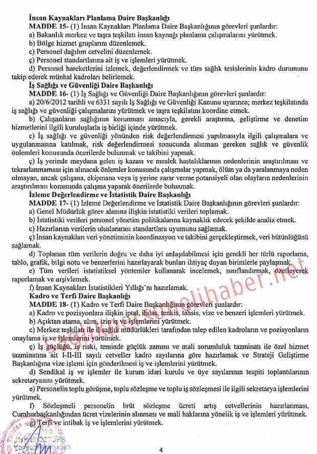 Saglik Bakanligi Daire Başkanliklari 5