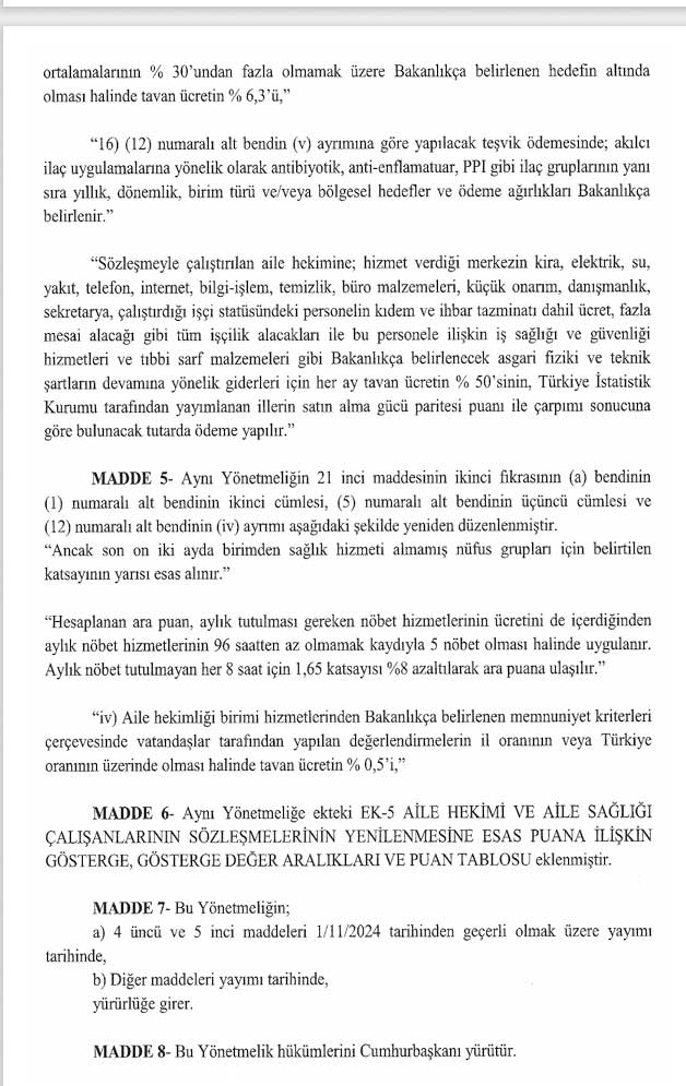 Aile Hekmligi Yonetmelik Degisikligi 3