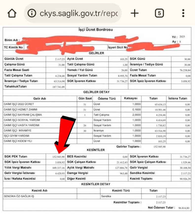 Kamu Iscisi 2025 Bordrosu