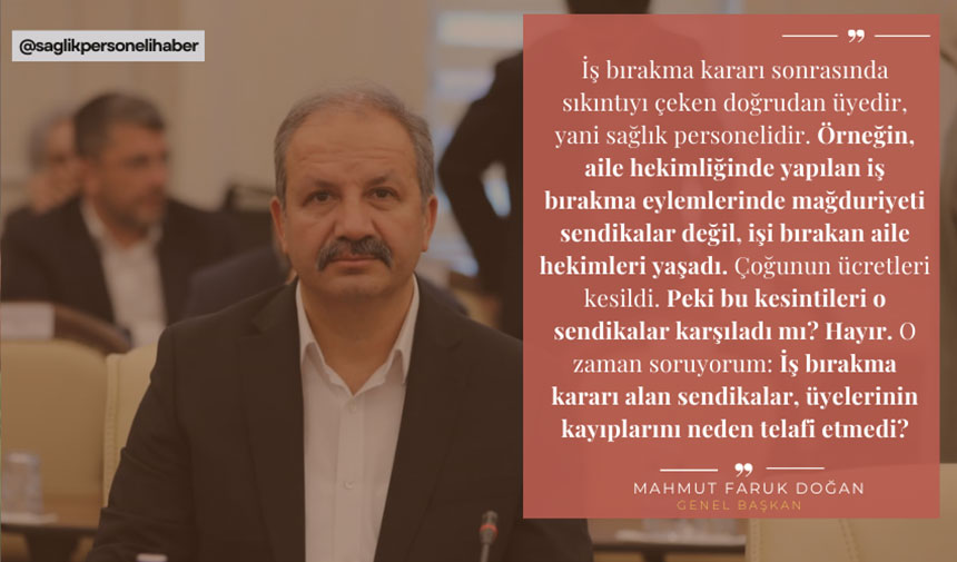 Mahmut Faruk Dogan Saglik Sen Genel Baskani Roportaj Aciklama 2