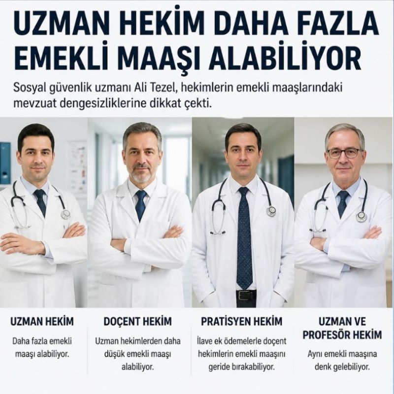 Hekimlerin Emekli Ayliginda Unvan Celiskisi Uzman Docentten Fazla Alab