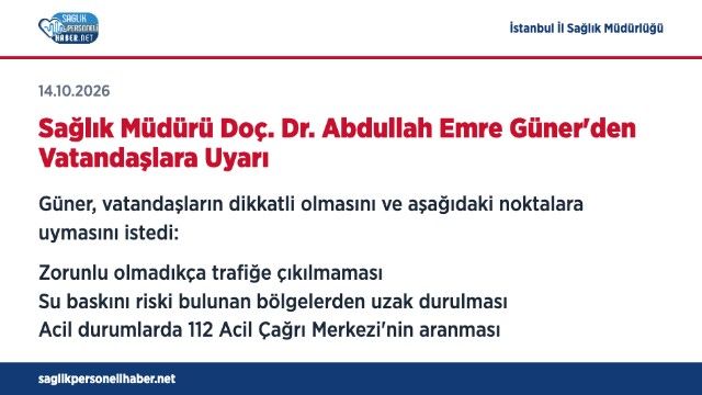 Istanbulda Saganak Sonrasi 378 112 Acil Saglik Ekibi Ve 5 Umke Sahada Bilgi Karti