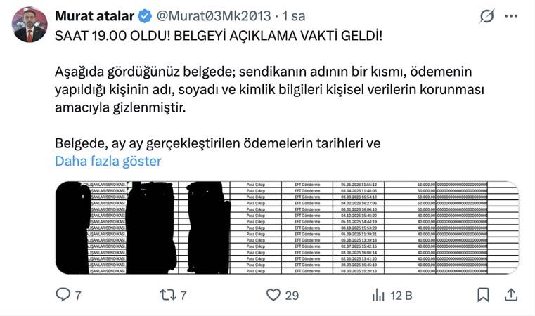 Sendika Para Odemesi